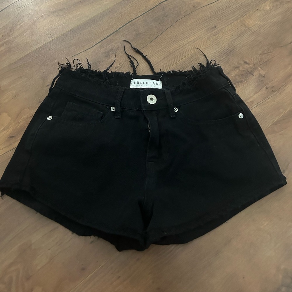 Bullhead Black High Rise Shorts